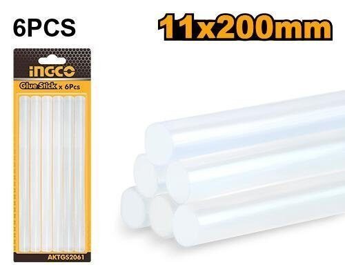 5 Barras de Cola Termofusible INGCO 11.2mm x 200mm – Set de 6 Piezas en Lalín, Pontevedra