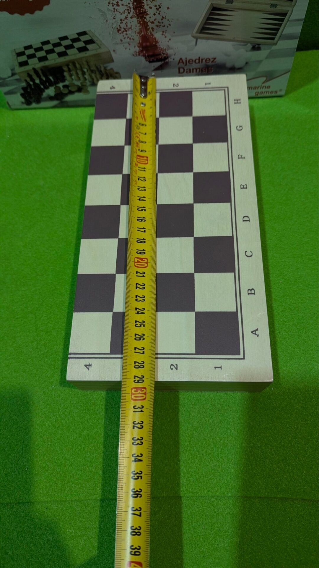Foto 4 de Ajedrez damas y backgammon en estuche, 2 jugadores – Nuevo