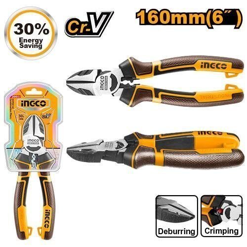 Alicate de Corte Diagonal Profesional INGCO 160mm (6") – 30% Más de Fuerza – Ace en Lalín, Pontevedra
