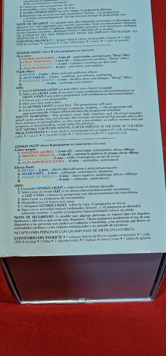 Foto 10 de ALIKA – Genius Light – Lámpara de luminoterapia – Cuidado facial – 8 programas