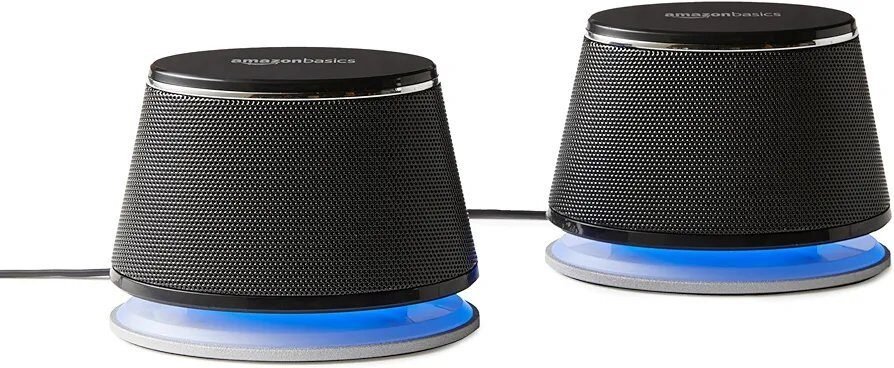 Basics – Altavoces para ordenador alimentados por USB con sonido dinámico, Paque en Lalín, Pontevedra