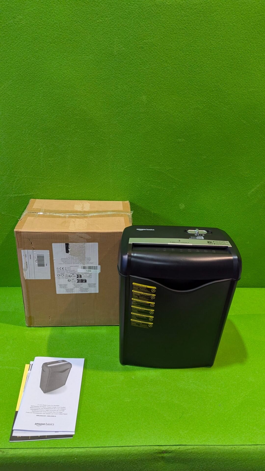 Foto 2 de Basics Destructora de papel y tarjetas con Defecto