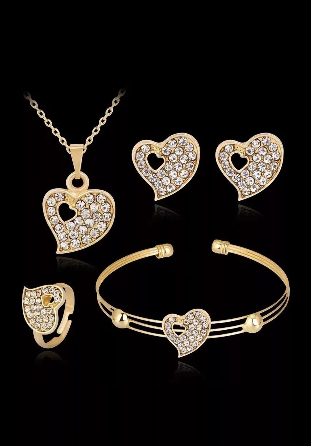 Foto 2 de Bisutería Jewelry: Collar, Pendientes, Pulsera y Anillo – Nuevo – Ref. 2F.