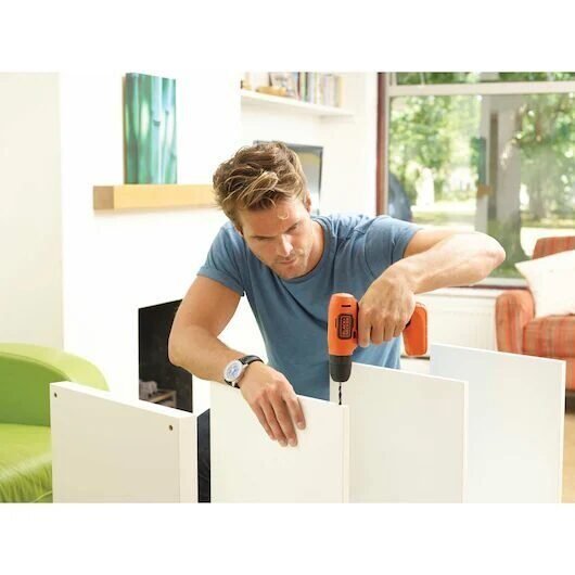 Foto 6 de BLACK+DECKER BDCD8-QW – Taladro atornillador sin cable 7.2V con batería de litio