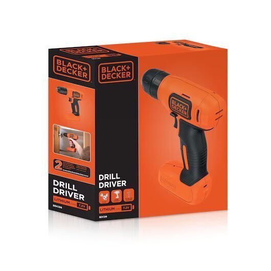 Foto 7 de BLACK+DECKER BDCD8-QW – Taladro atornillador sin cable 7.2V con batería de litio