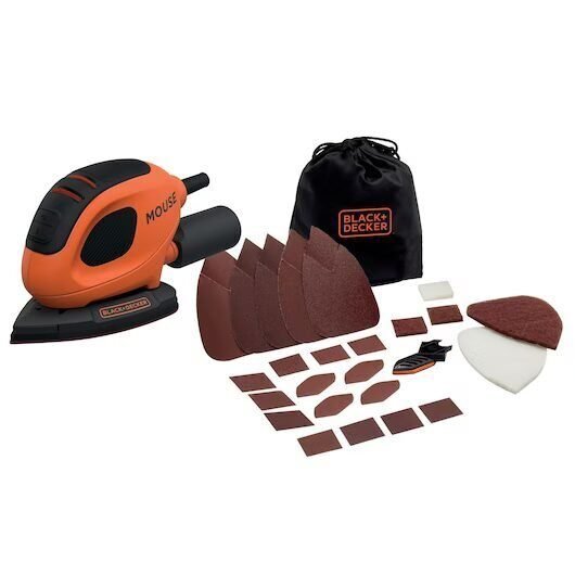 BLACK+DECKER Lijadora de Detalle Mouse 55 W, Velocidad de 11.000 RPM, Incluye 15 en Lalín, Pontevedra