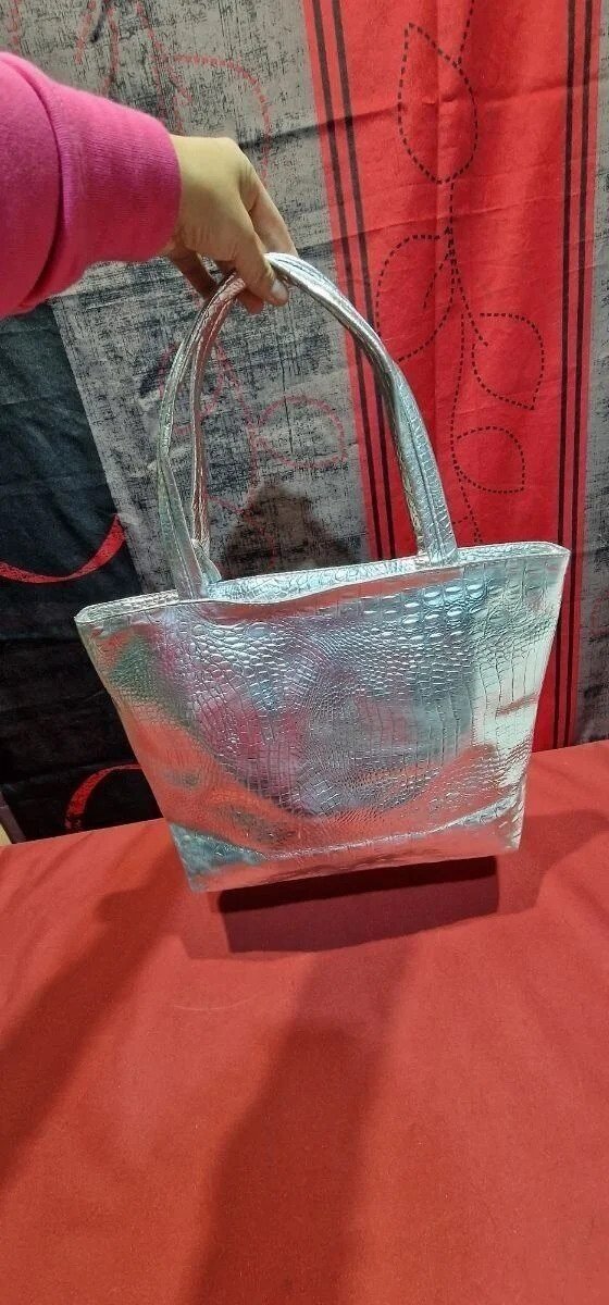 Foto 4 de Bolso de hombro para mujer, de piel sintética de cocodrilo