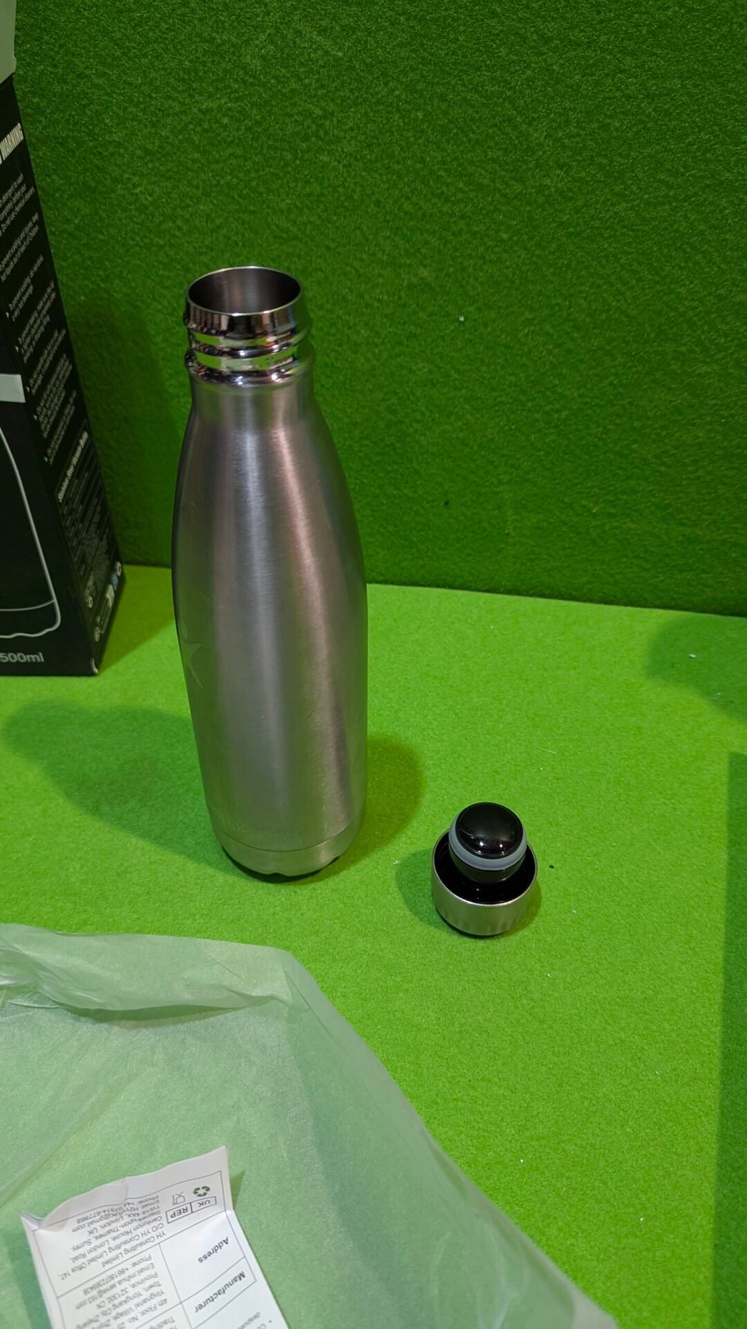Foto 5 de Botella Agua Acero Inoxidable, 500ml Termica