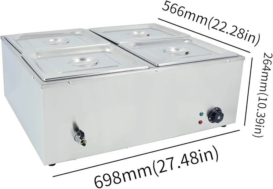 Foto 2 de Calentador de alimentos eléctrico para Buffet CON TARA
