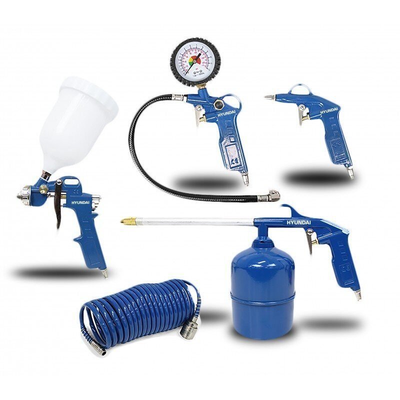 Foto 3 de Compresor Silencioso Hyundai HYAC6-07S 6L – 0.75HP + KIT DE REGALO (5 Piezas)