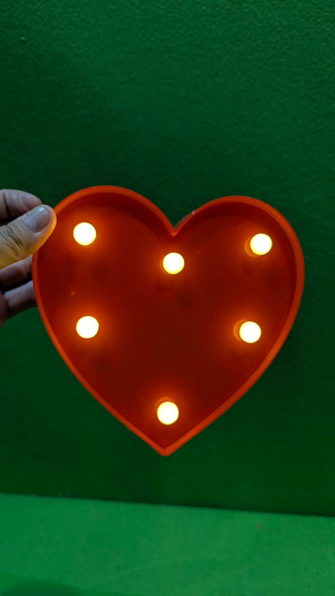 Foto 3 de Corazón Luminoso con Luz Blanca Cálida