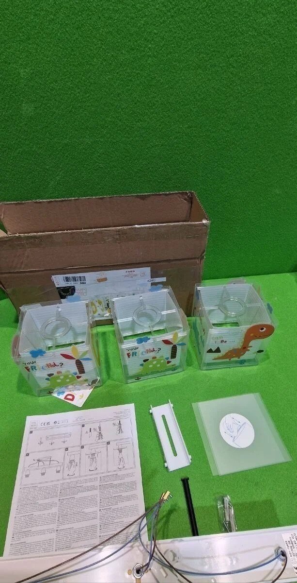 Foto 5 de Dalber Lámpara infantil Plafón de techo 3 Luces Dinos Dinosaurios Multicolor