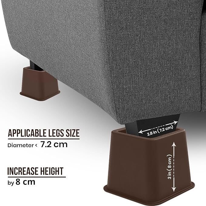 Elevadores Ajustables para Muebles de Cama (Juego de 6) en Lalín, Pontevedra