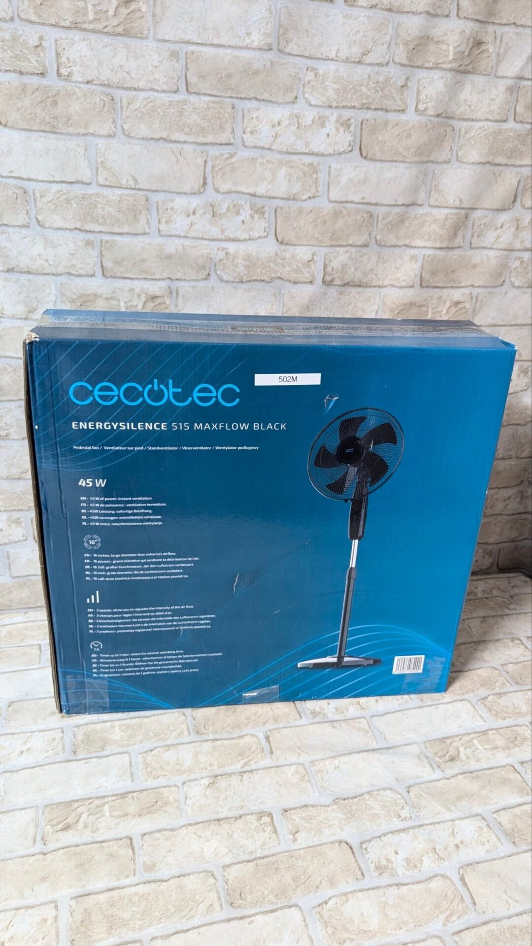 Foto 8 de EnergySilence 515 MaxFlow Black Ventilador de pie con 16″