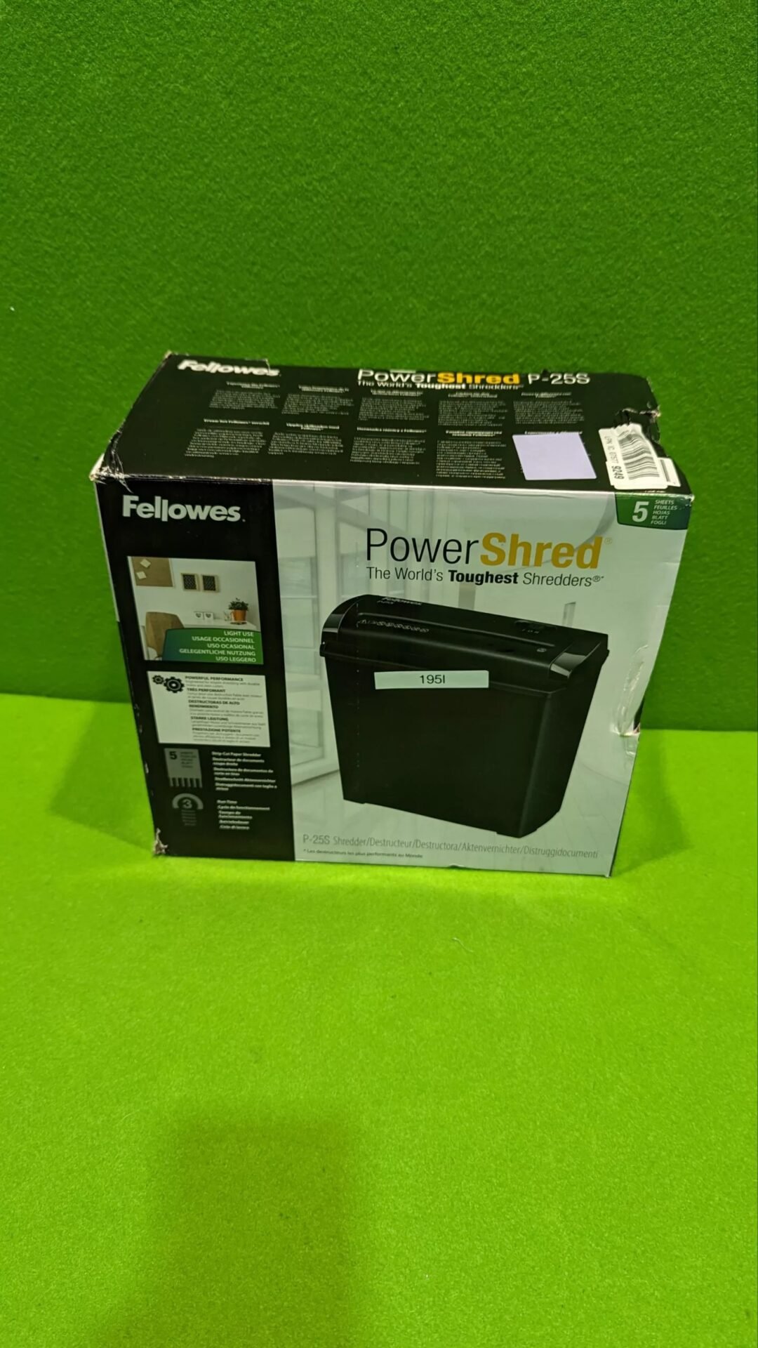 Foto 7 de Fellowes P-25S – Trituradora de Papel