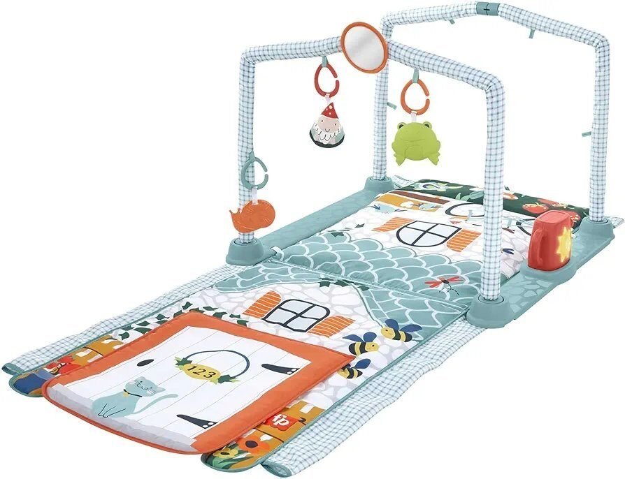 Foto 2 de Fisher-Price Gimnasio casita de campo 2 en 1 Alfombra de actividades