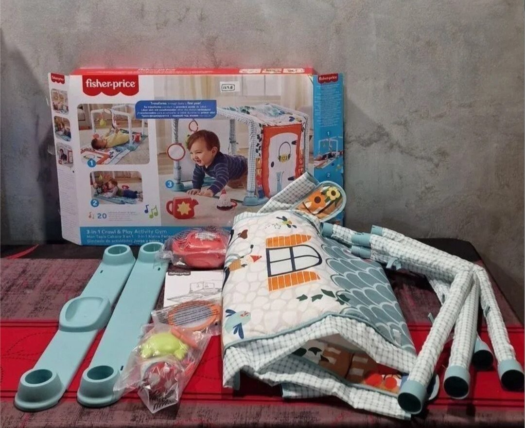Foto 3 de Fisher-Price Gimnasio casita de campo 2 en 1 Alfombra de actividades