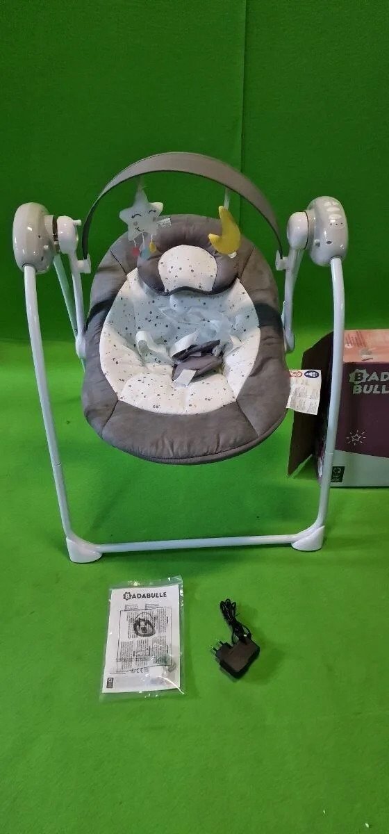 Foto 4 de Hamaca y columpio para bebés eléctrico Badabulle Comfort Moonlight