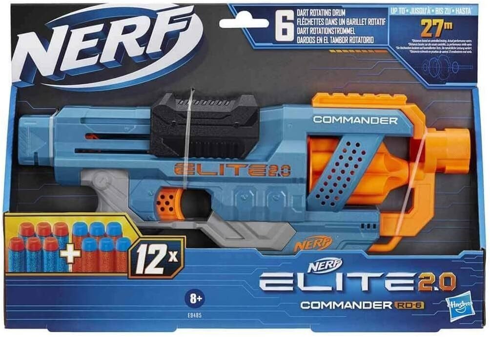 Hasbro Nerf 2.0 Commander RC-6, Lanzador de Dardos de Juguete, 12 Piezas en Lalín, Pontevedra