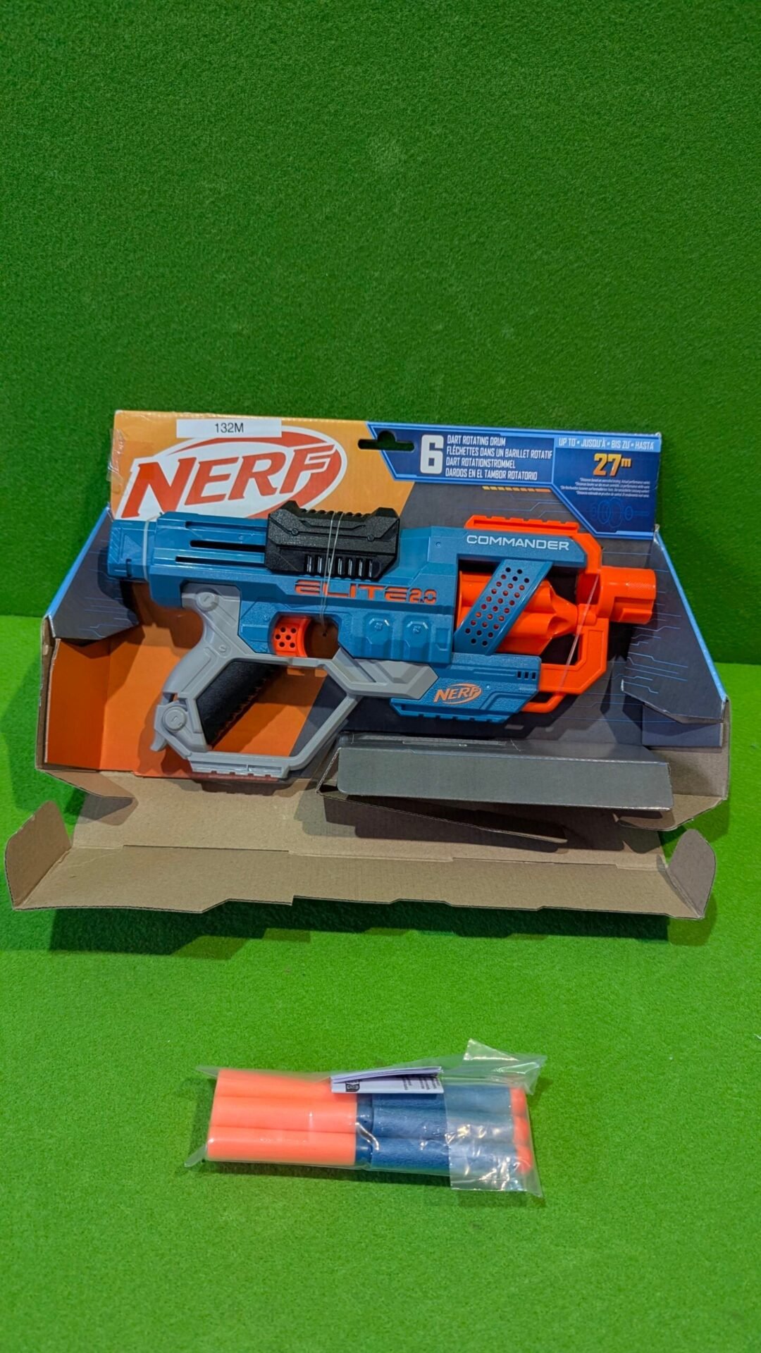 Foto 4 de Hasbro Nerf 2.0 Commander RC-6, Lanzador de Dardos de Juguete, 12 Piezas