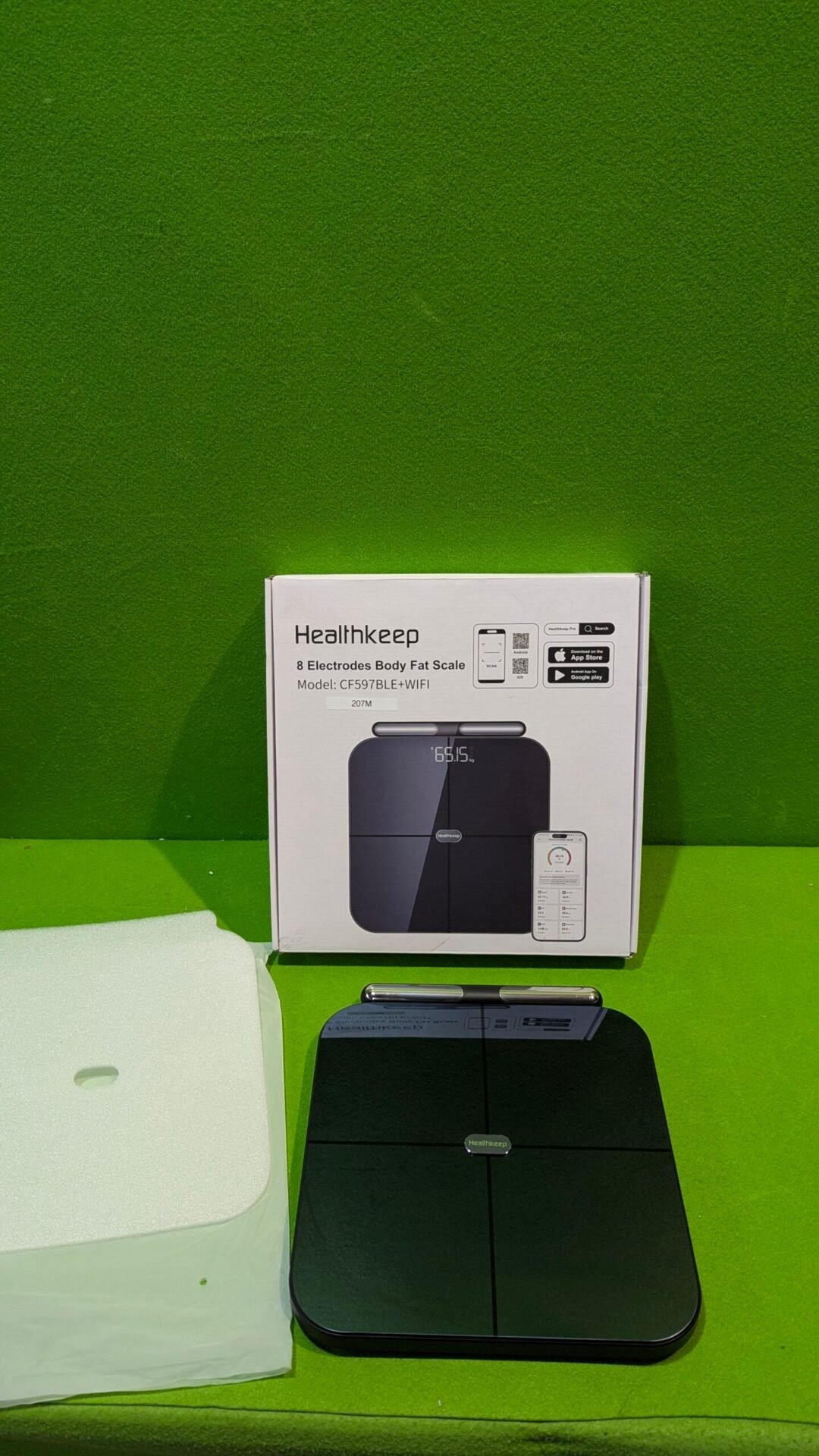 Foto 2 de Healthkeep – Báscula conectada WiFi y Bluetooth con 8 electrodos de alta precisi