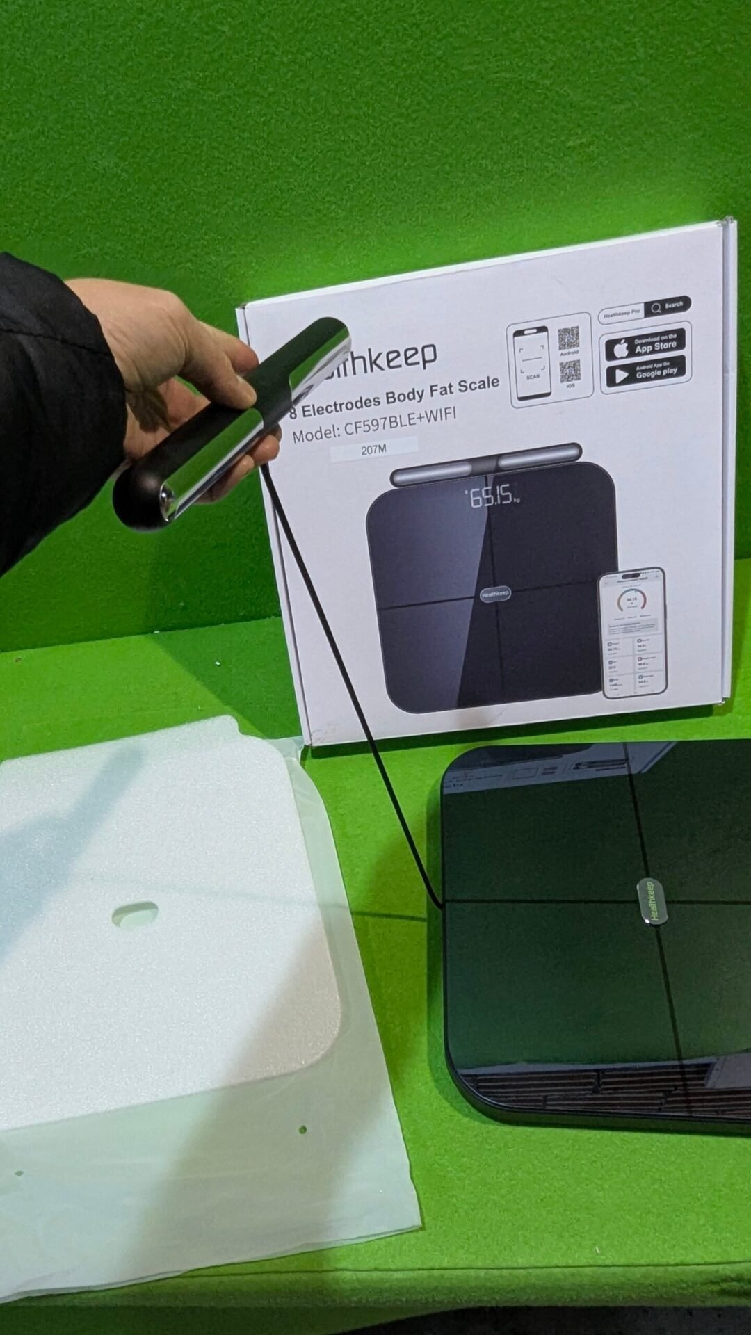 Foto 5 de Healthkeep – Báscula conectada WiFi y Bluetooth con 8 electrodos de alta precisi