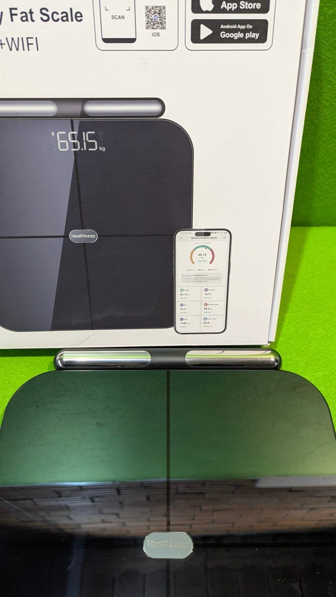 Foto 8 de Healthkeep – Báscula conectada WiFi y Bluetooth con 8 electrodos de alta precisi