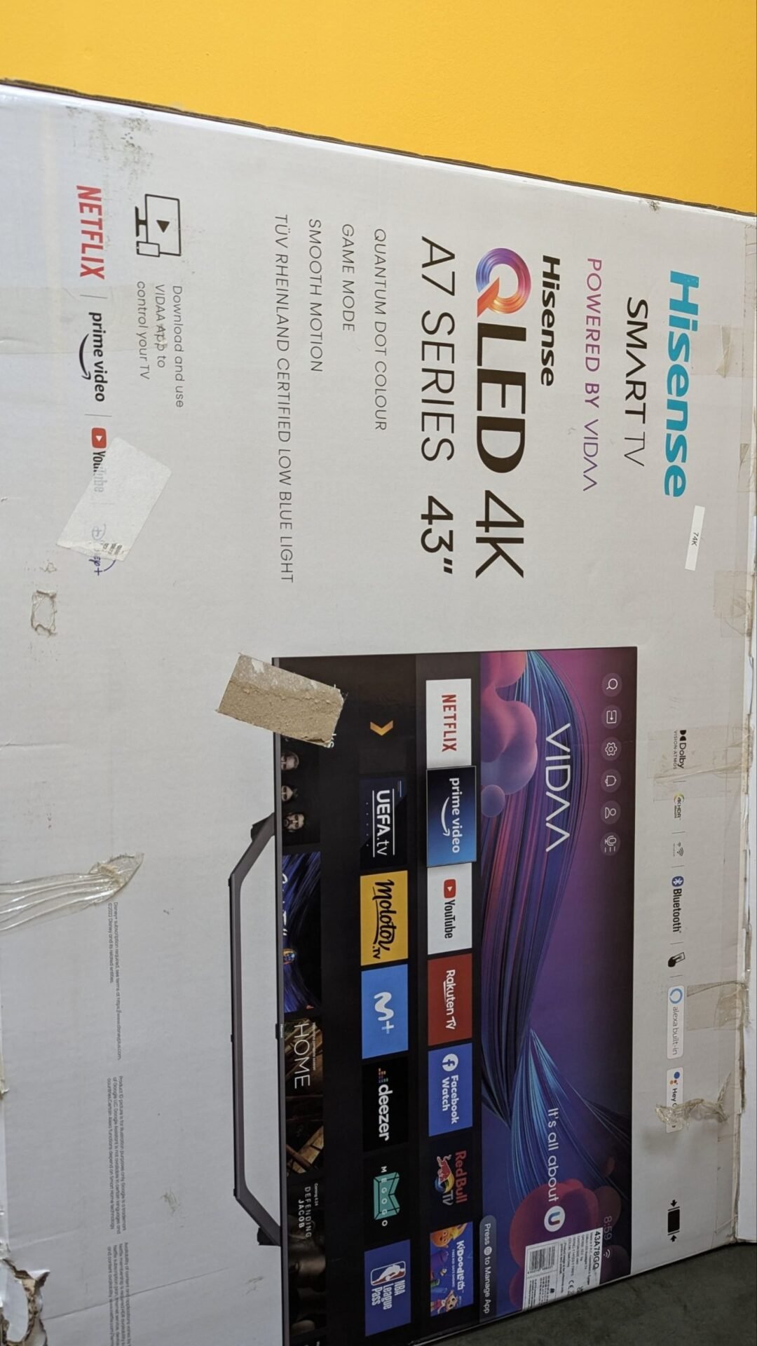 Foto 10 de Hisense 43″ QLED 4K 43A78GQ