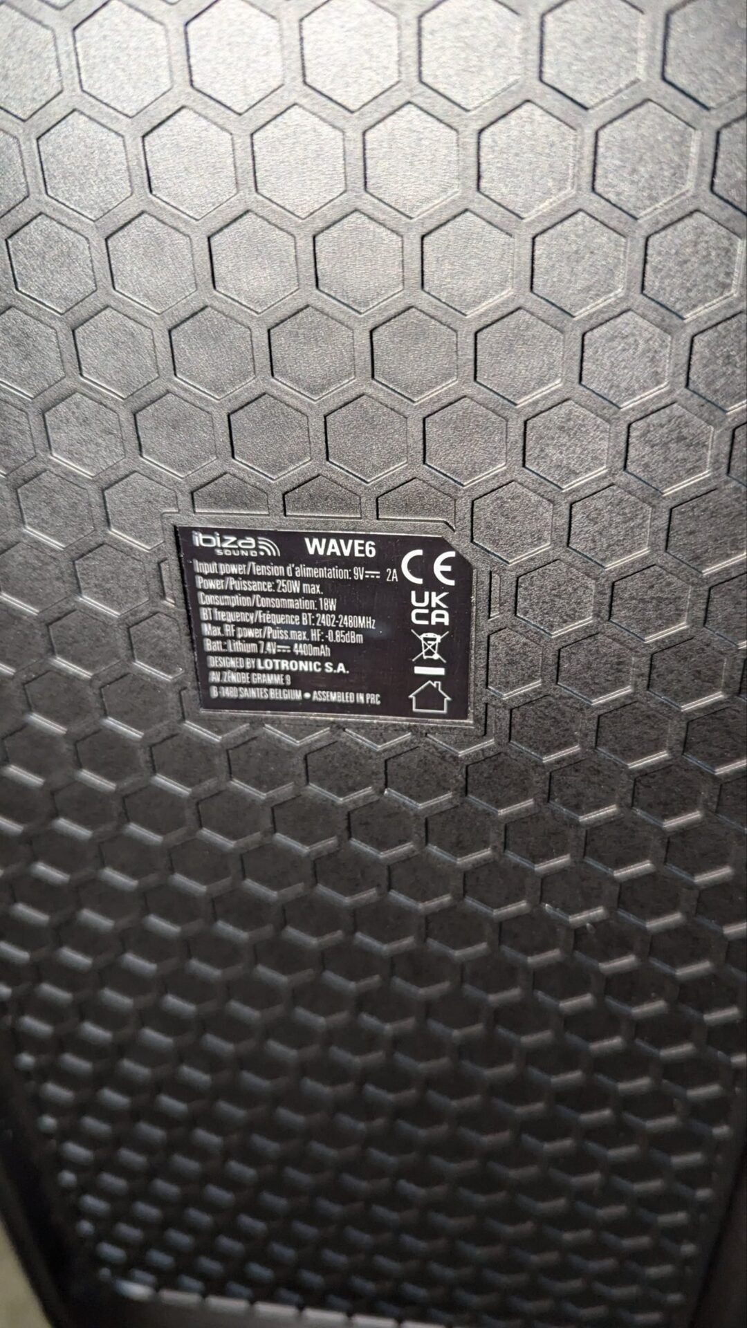 Foto 6 de Ibiza WAVE6 Altavoz a pilas de 250W