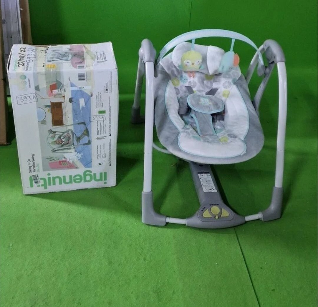 Foto 2 de Ingenuity, Columpio Compacto Plegable Hugs & Hoots
