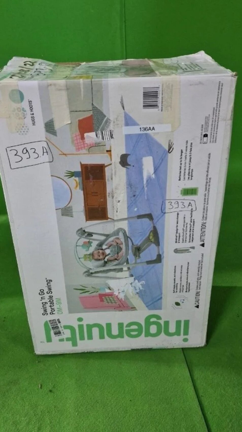 Foto 9 de Ingenuity, Columpio Compacto Plegable Hugs & Hoots