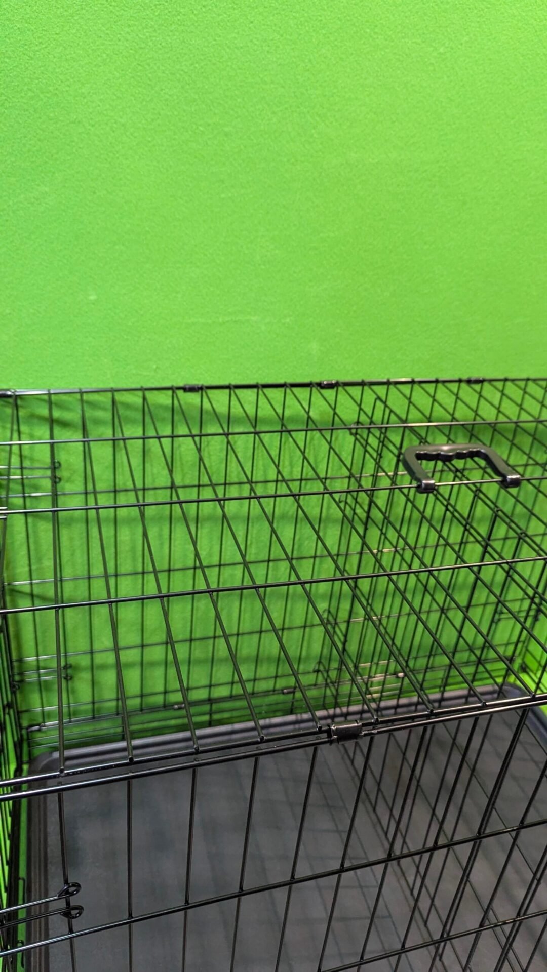 Foto 3 de Jaula plegable de metal para perros de 91 cm