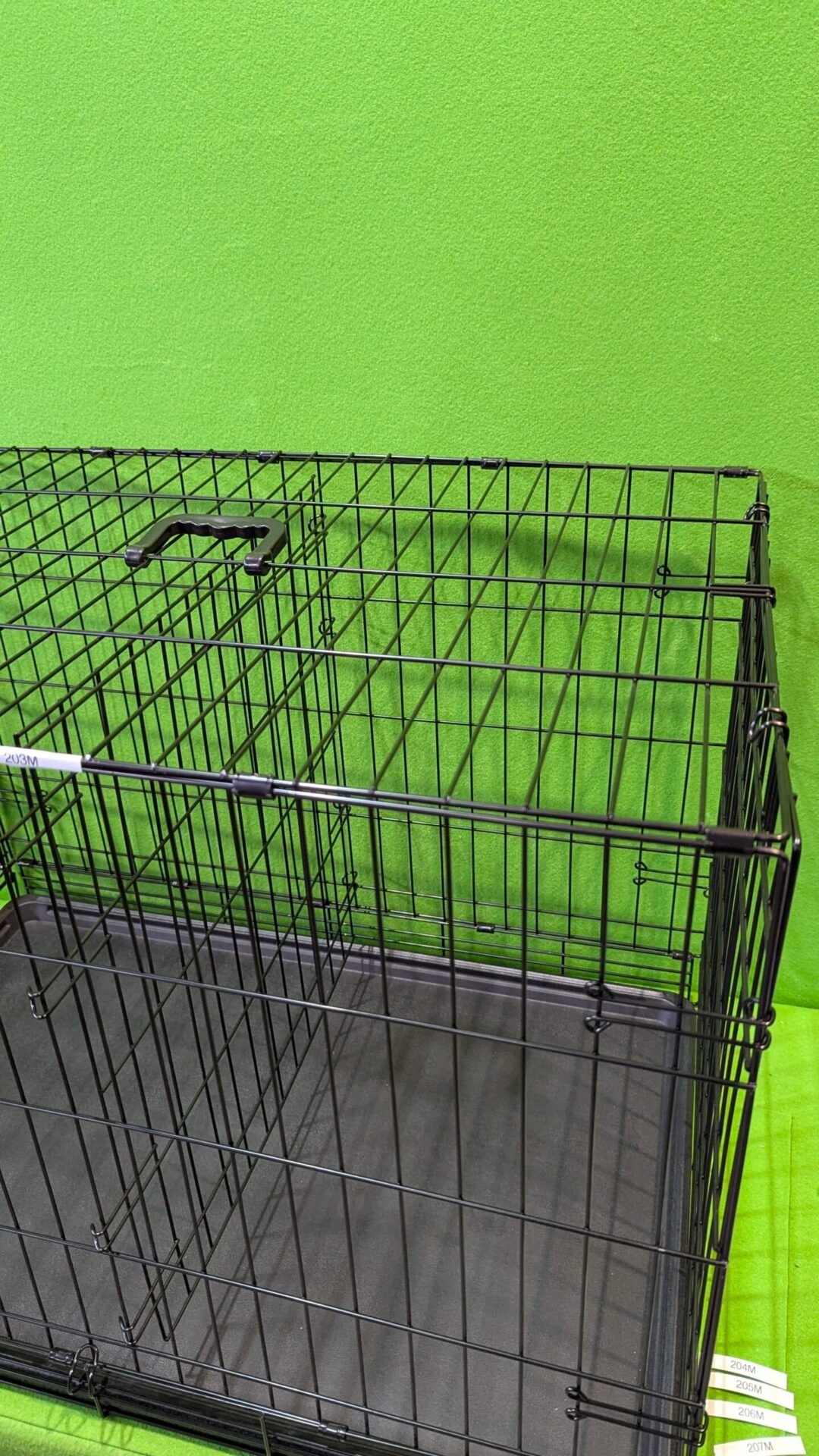Foto 9 de Jaula plegable de metal para perros de 91 cm