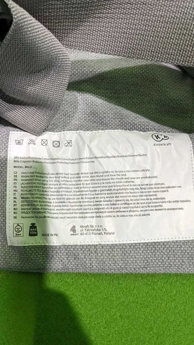 Foto 5 de Kinderkraft Mochila Portabebé MILO, Canguro