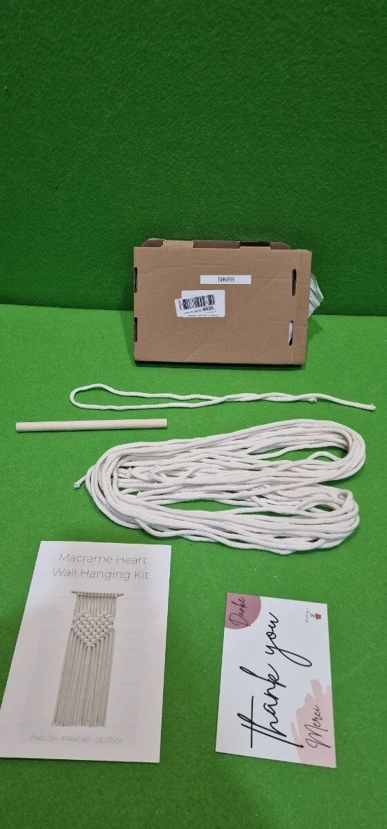 Foto 2 de Kit de macramé para principiantes para colgar en la pared