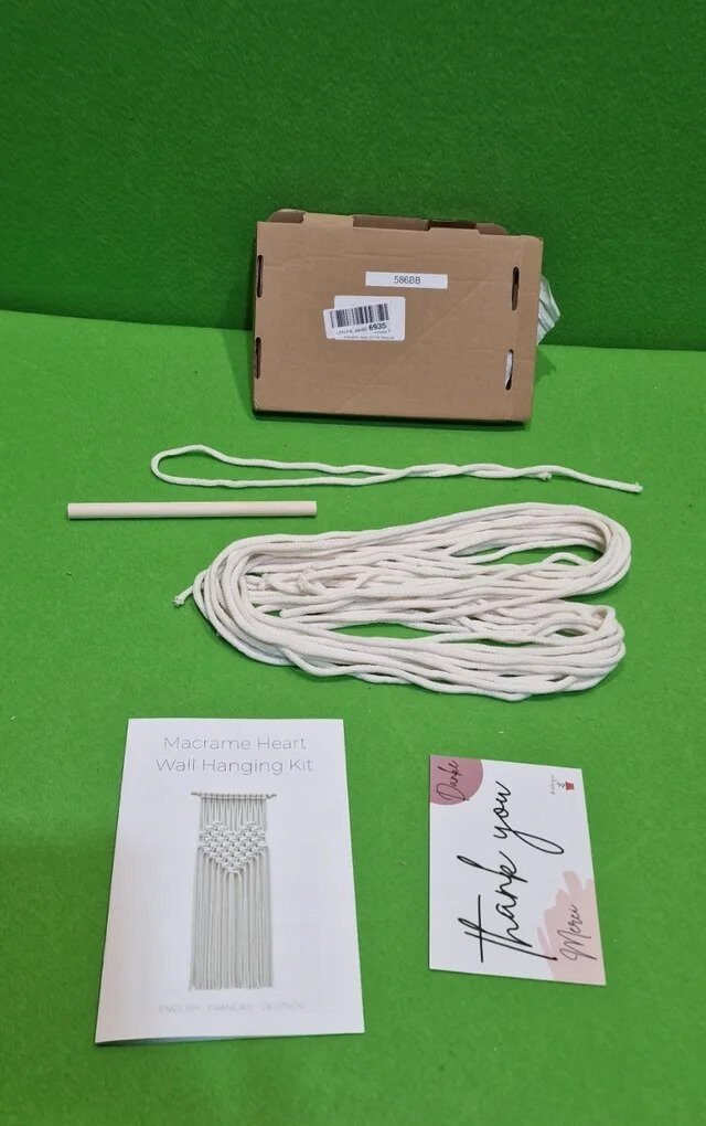 Foto 5 de Kit de macramé para principiantes para colgar en la pared