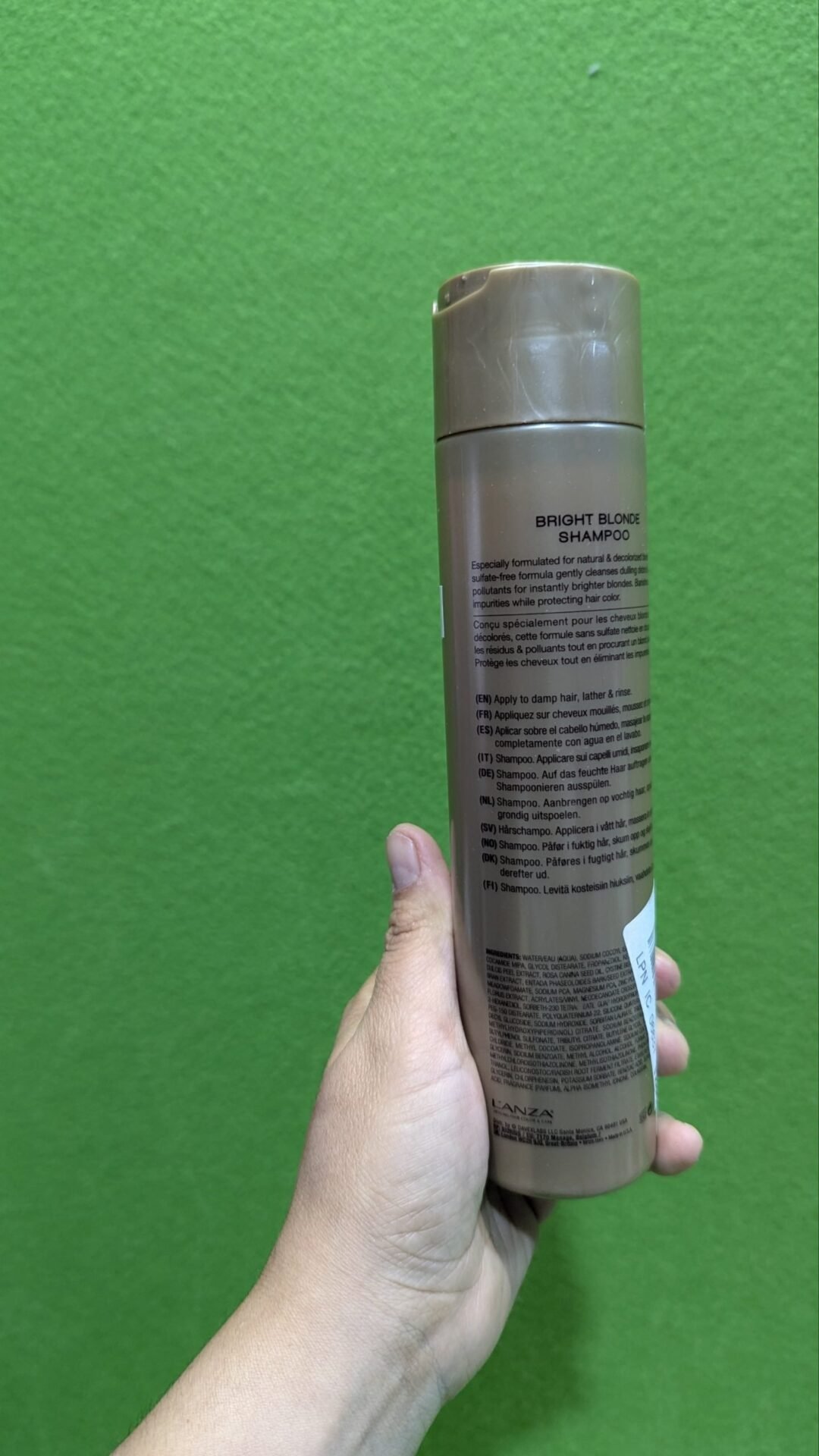 Foto 5 de L’ANZA Healing Blonde Champú Rubio Brillante 300ml