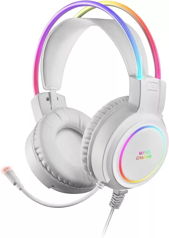 Mars Gaming MHRGB Blanco, Auriculares en Lalín, Pontevedra