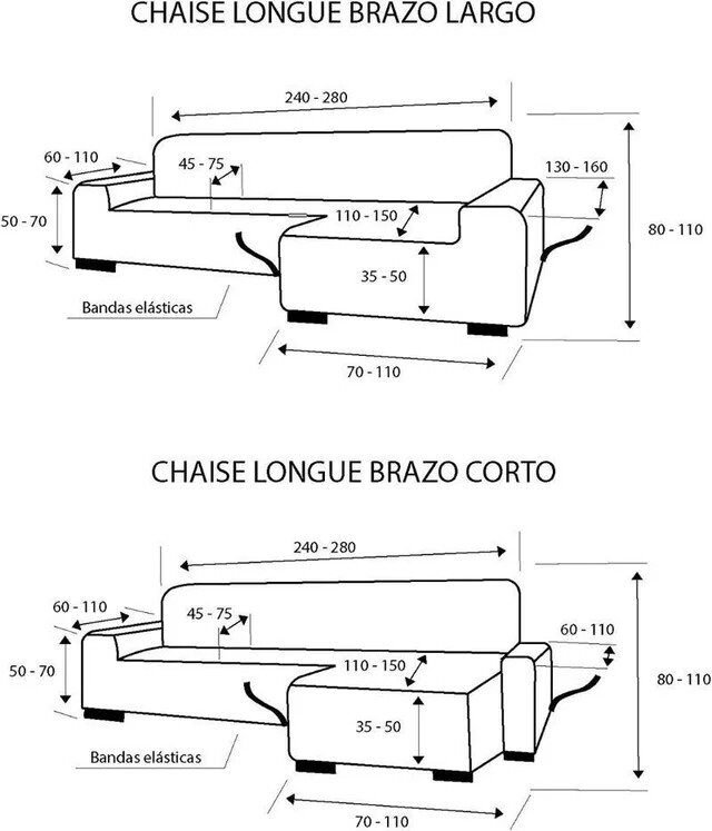 Foto 9 de Martina Home Tunez Funda chaise longue Brazo corto derecho Gris