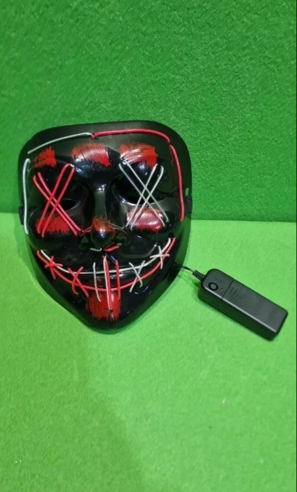 Foto 4 de Máscara LED Resplandeciente Halloween Payaso Bufón
