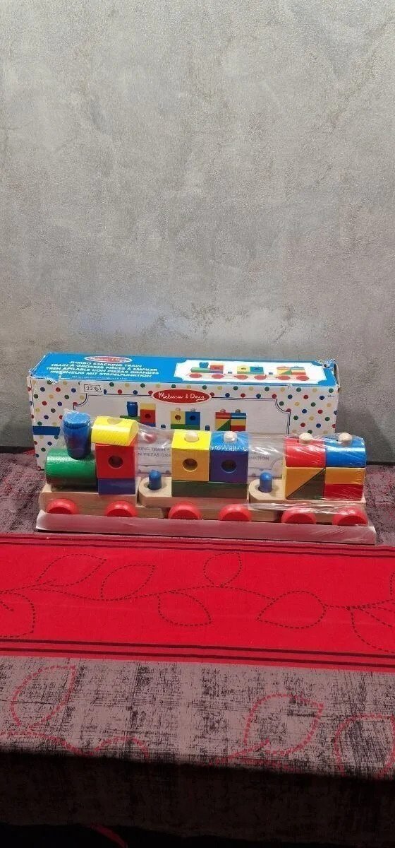 Foto 2 de Melissa & Doug Jumbo Stacking Train Classic Construcción y vehículos