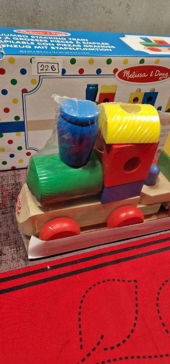 Foto 4 de Melissa & Doug Jumbo Stacking Train Classic Construcción y vehículos