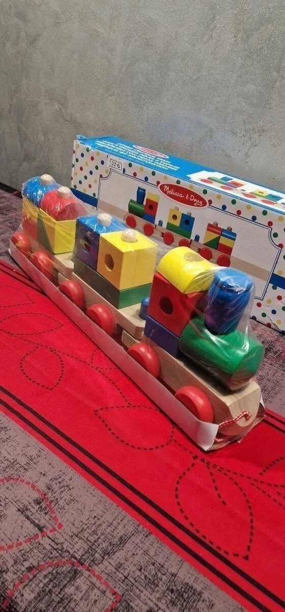 Foto 5 de Melissa & Doug Jumbo Stacking Train Classic Construcción y vehículos