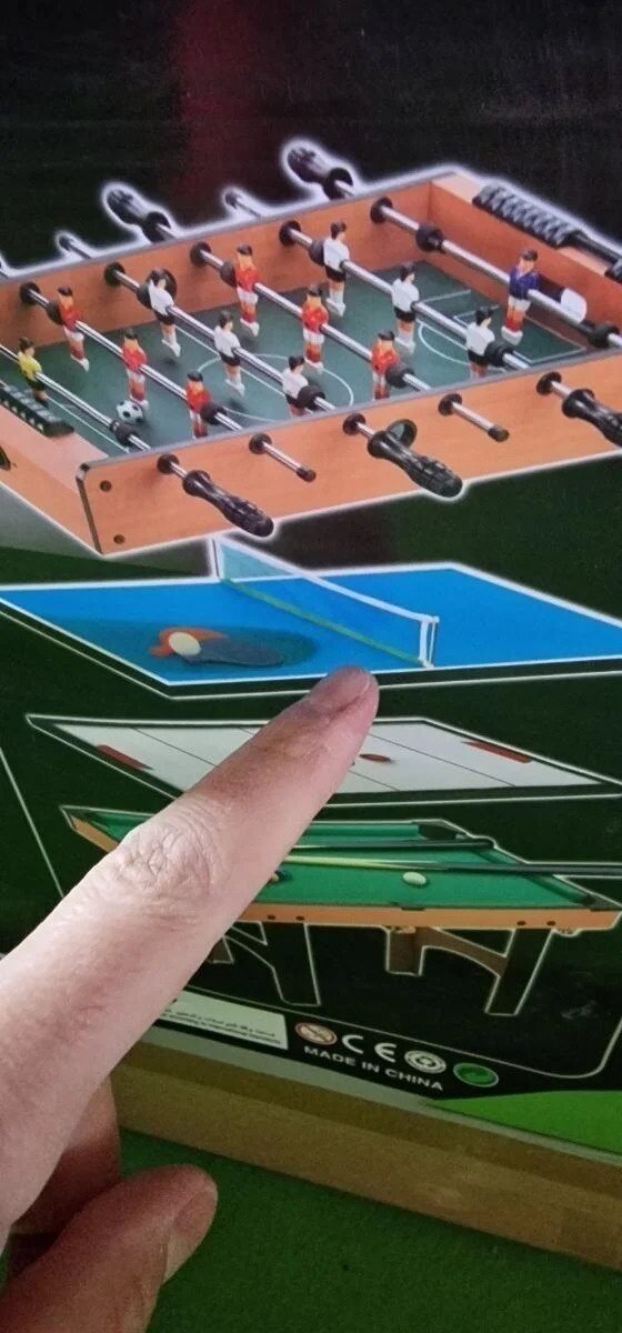 Foto 9 de Mesa 4 juegos en 1: Billar, ping-pong, hockey y futbolín