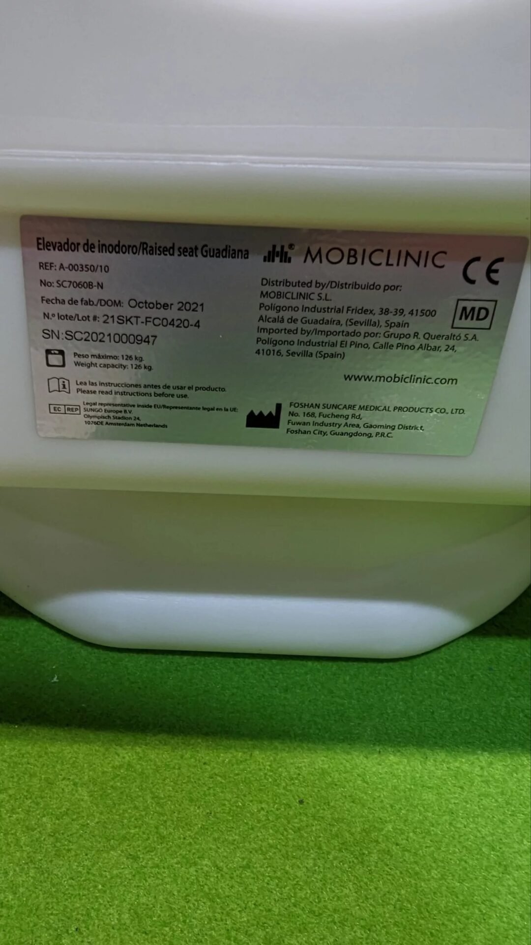 Foto 4 de Mobiclinic ELevador para inodoro Guadiana