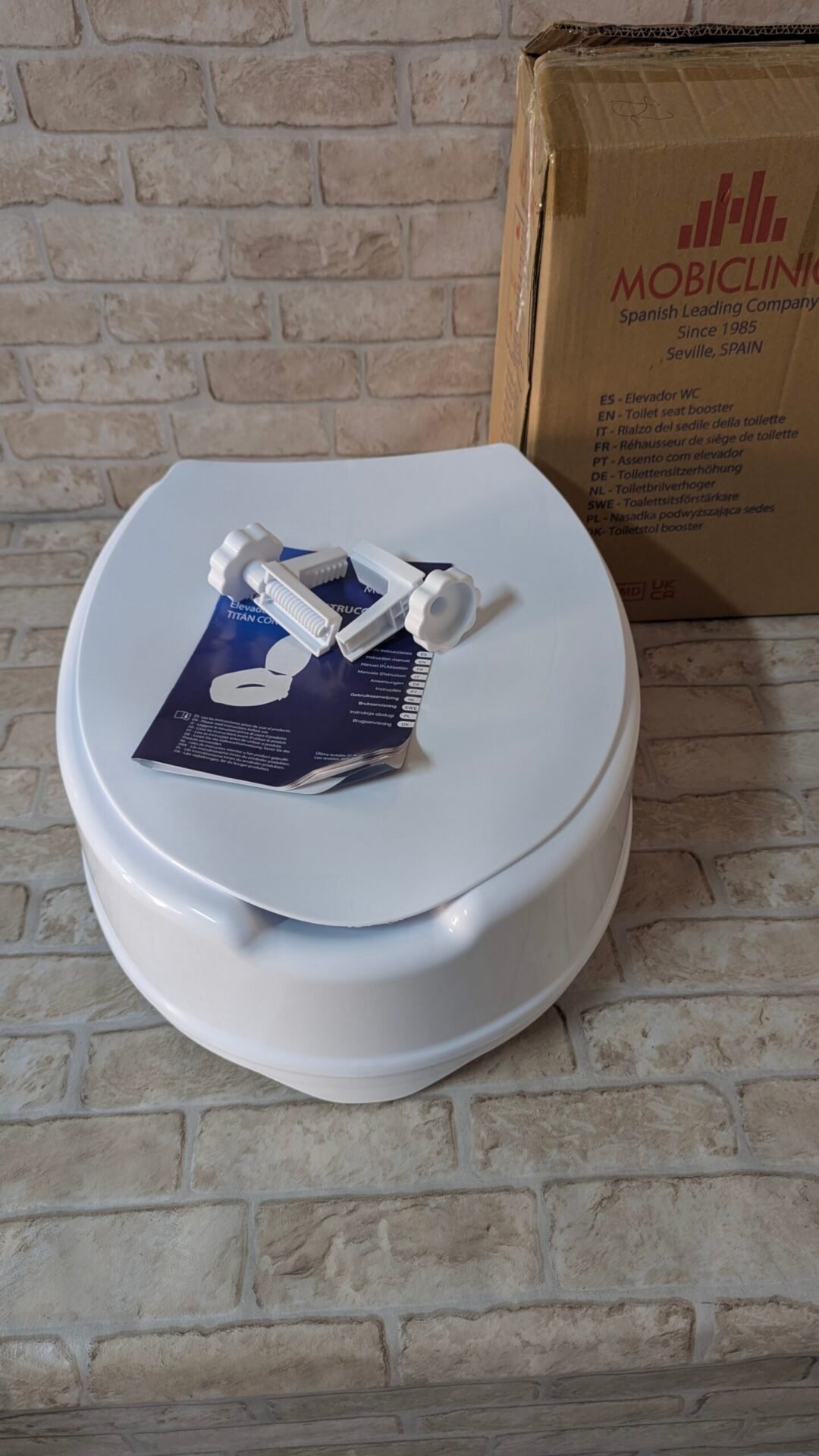 Foto 10 de Mobiclinic®, Elevador wc para adulto, Con tapa, 14 cm – Nuevo