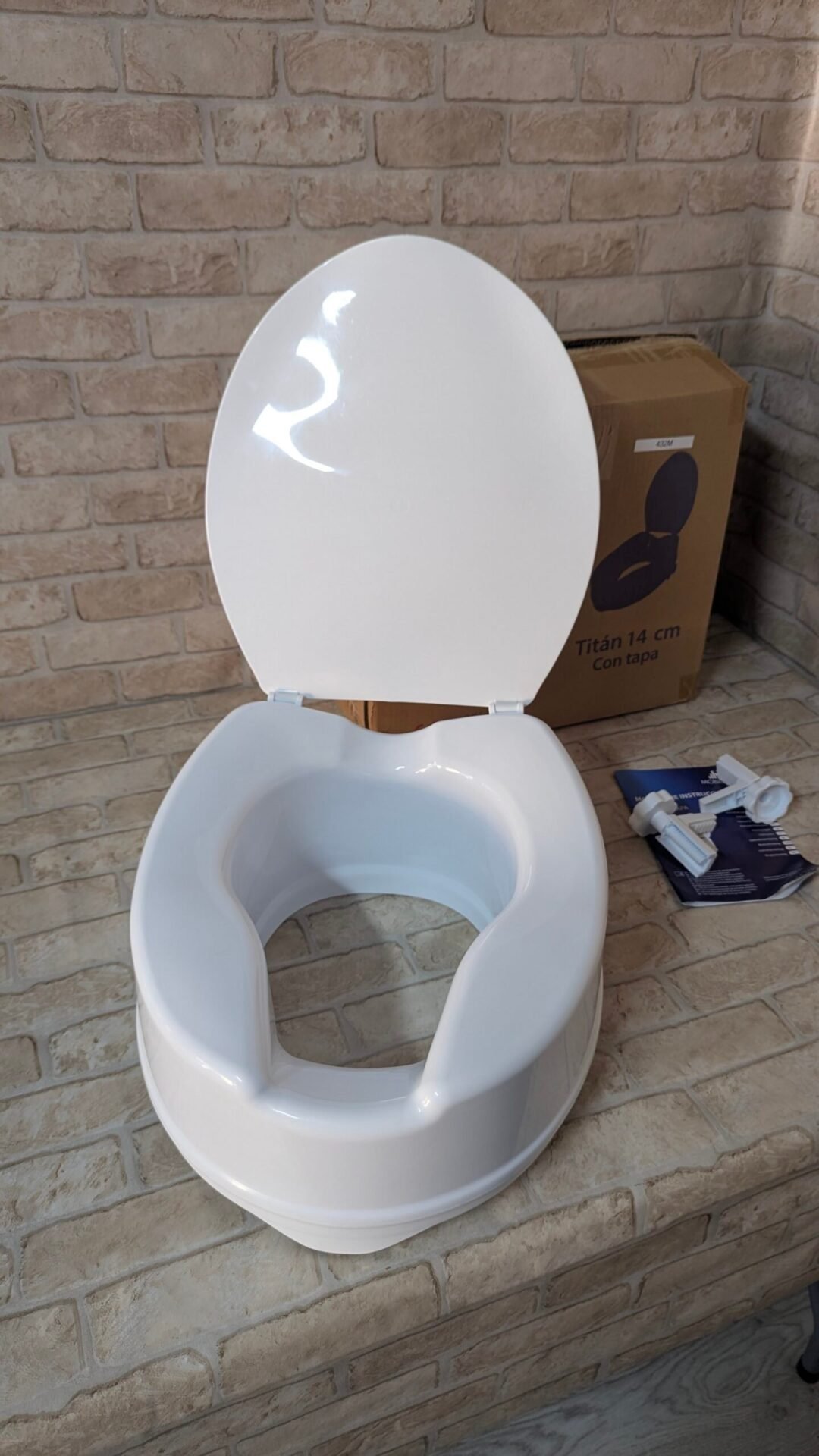 Foto 3 de Mobiclinic®, Elevador wc para adulto, Con tapa, 14 cm – Nuevo