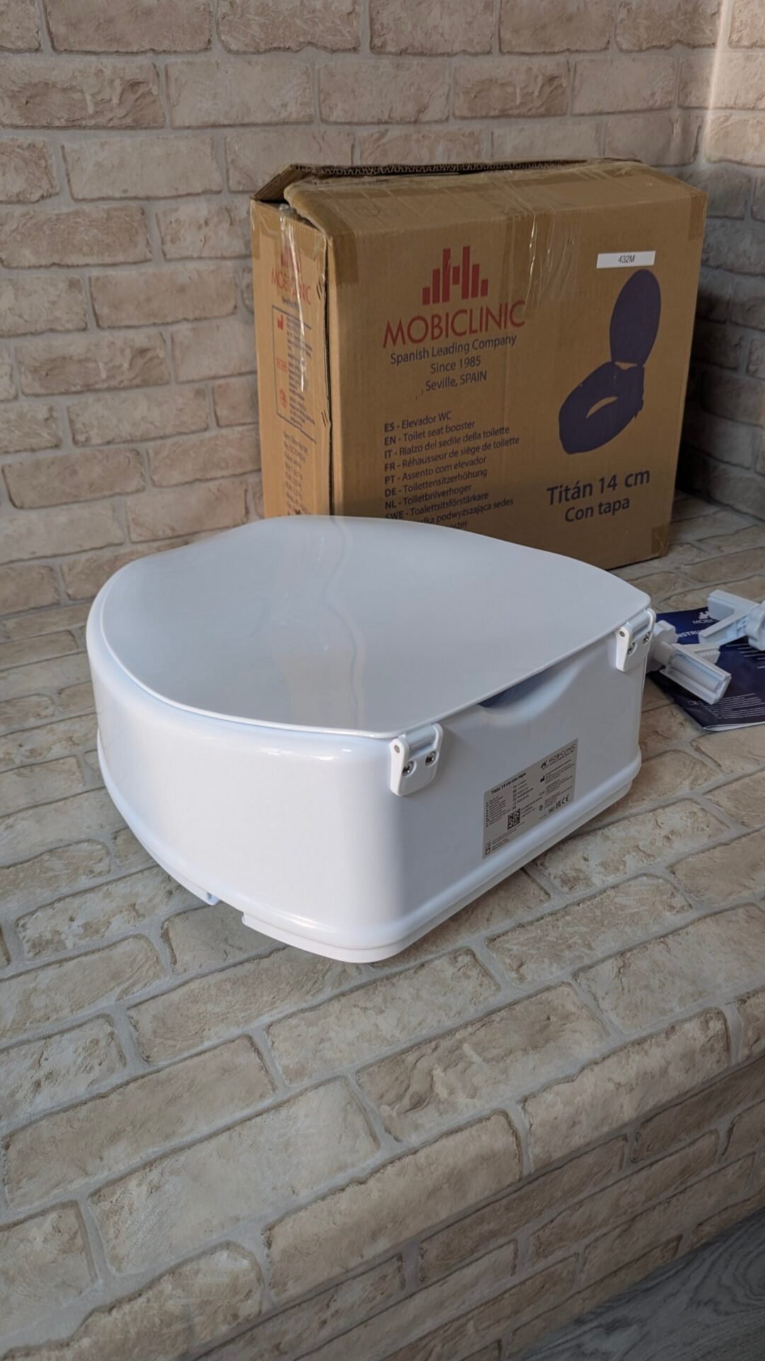Foto 5 de Mobiclinic®, Elevador wc para adulto, Con tapa, 14 cm – Nuevo