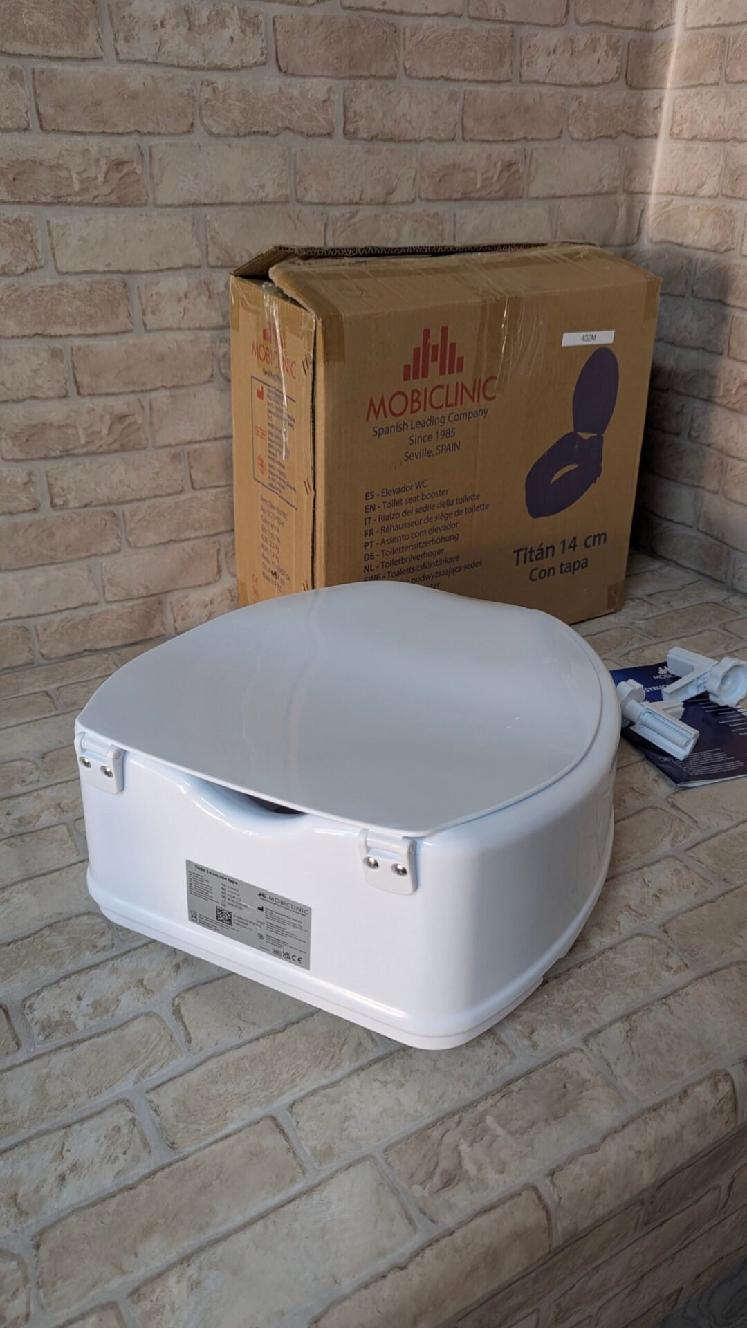Foto 7 de Mobiclinic®, Elevador wc para adulto, Con tapa, 14 cm – Nuevo
