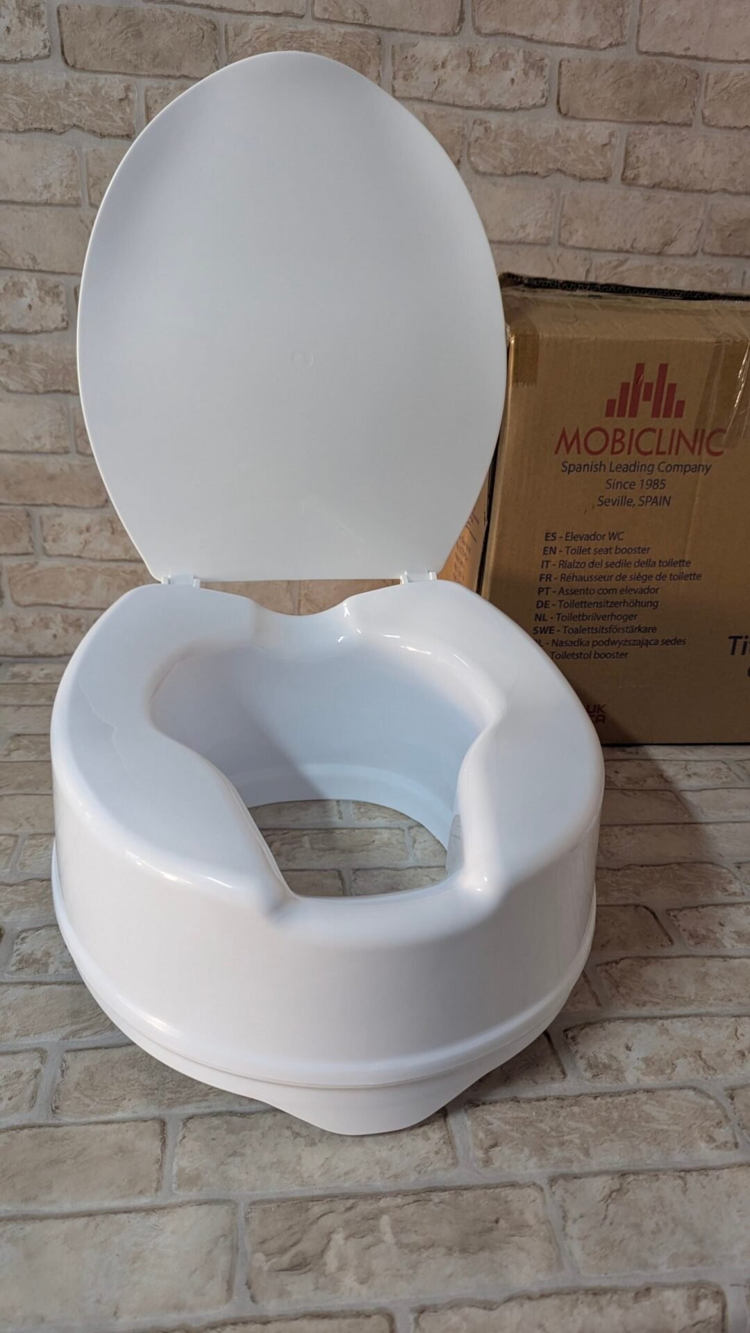 Foto 8 de Mobiclinic®, Elevador wc para adulto, Con tapa, 14 cm – Nuevo